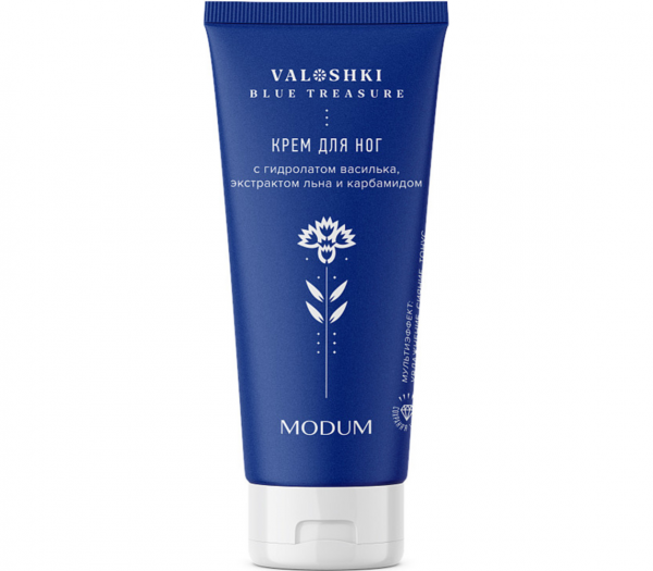 Foot cream "With cornflower hydrolat, flax extract and carbamide" (75 g) (101182777)